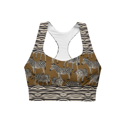 BROWN ZEBRA Sports Bra | WILDwear