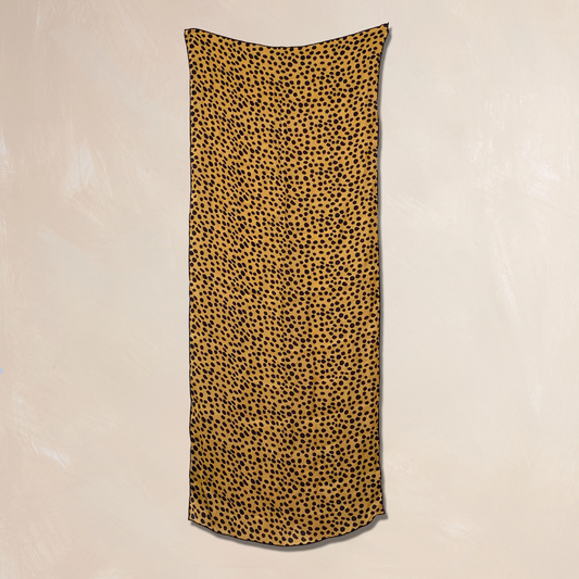 CHEETAH | Qrown Jewel Satin Accent Scarf