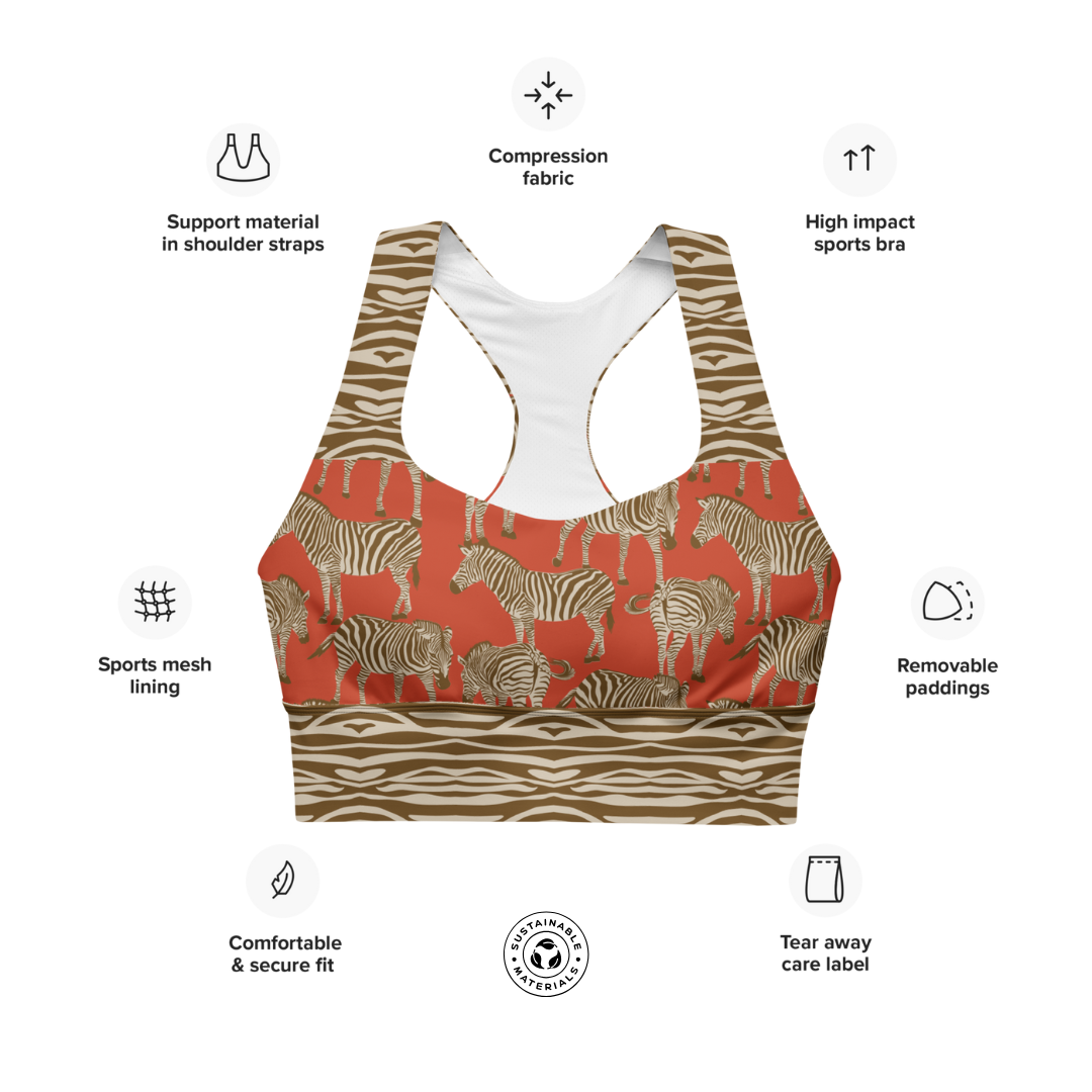 RED ZEBRA Sports Bra | WILDwear