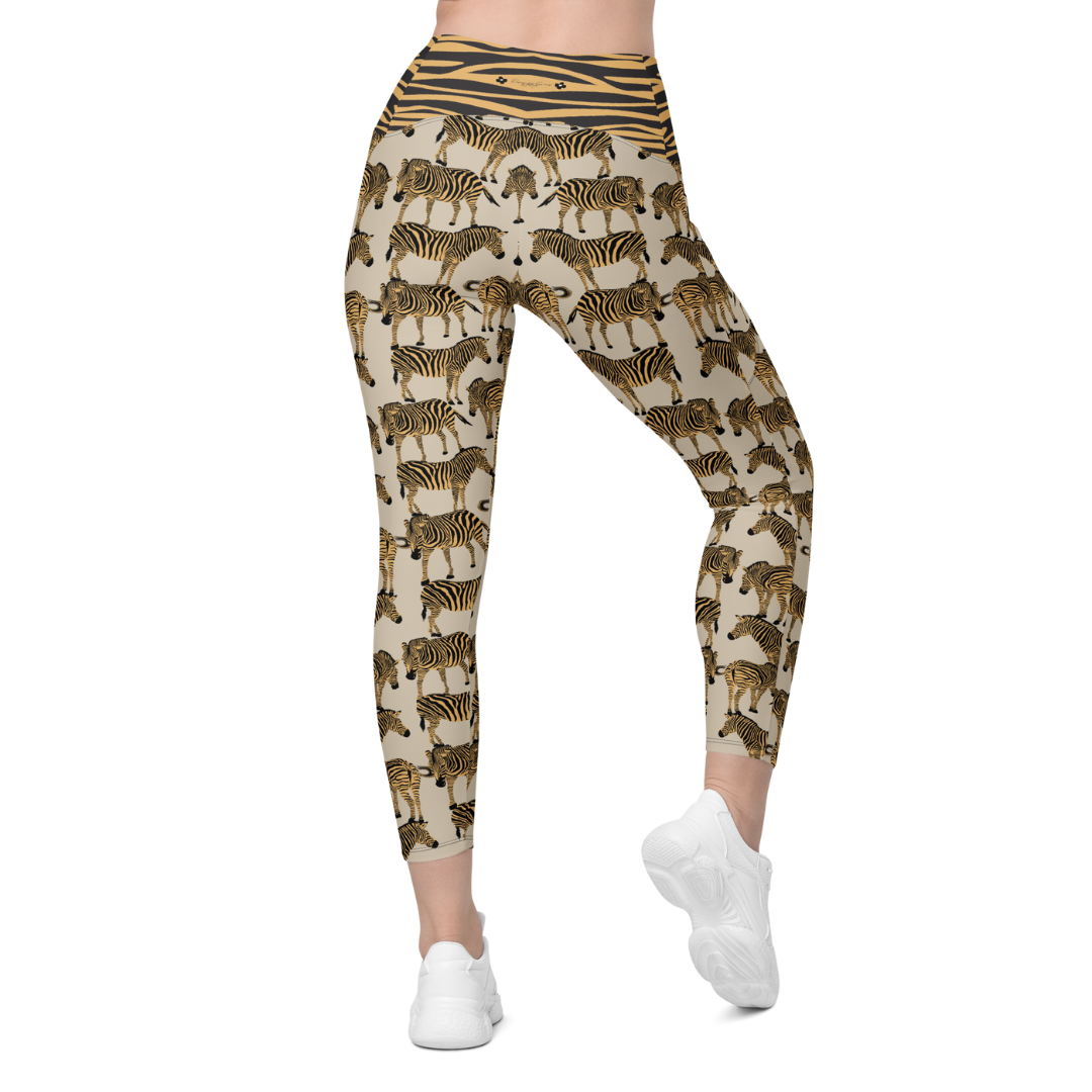BOLD BEIGE ZEBRA Leggings | WILDwear