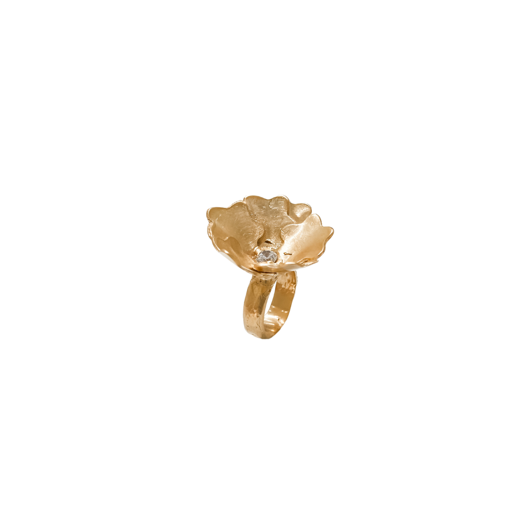 BUD Flower Pinky Ring
