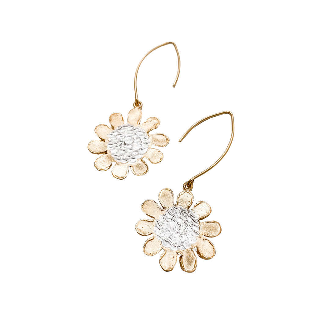 SEEK THE SUN Engraved Earrings