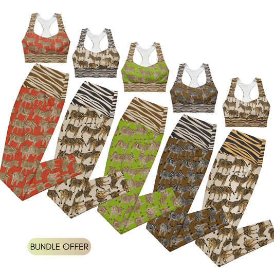 WILDlife: ZEBRA BUNDLE Sports Bra & Leggings