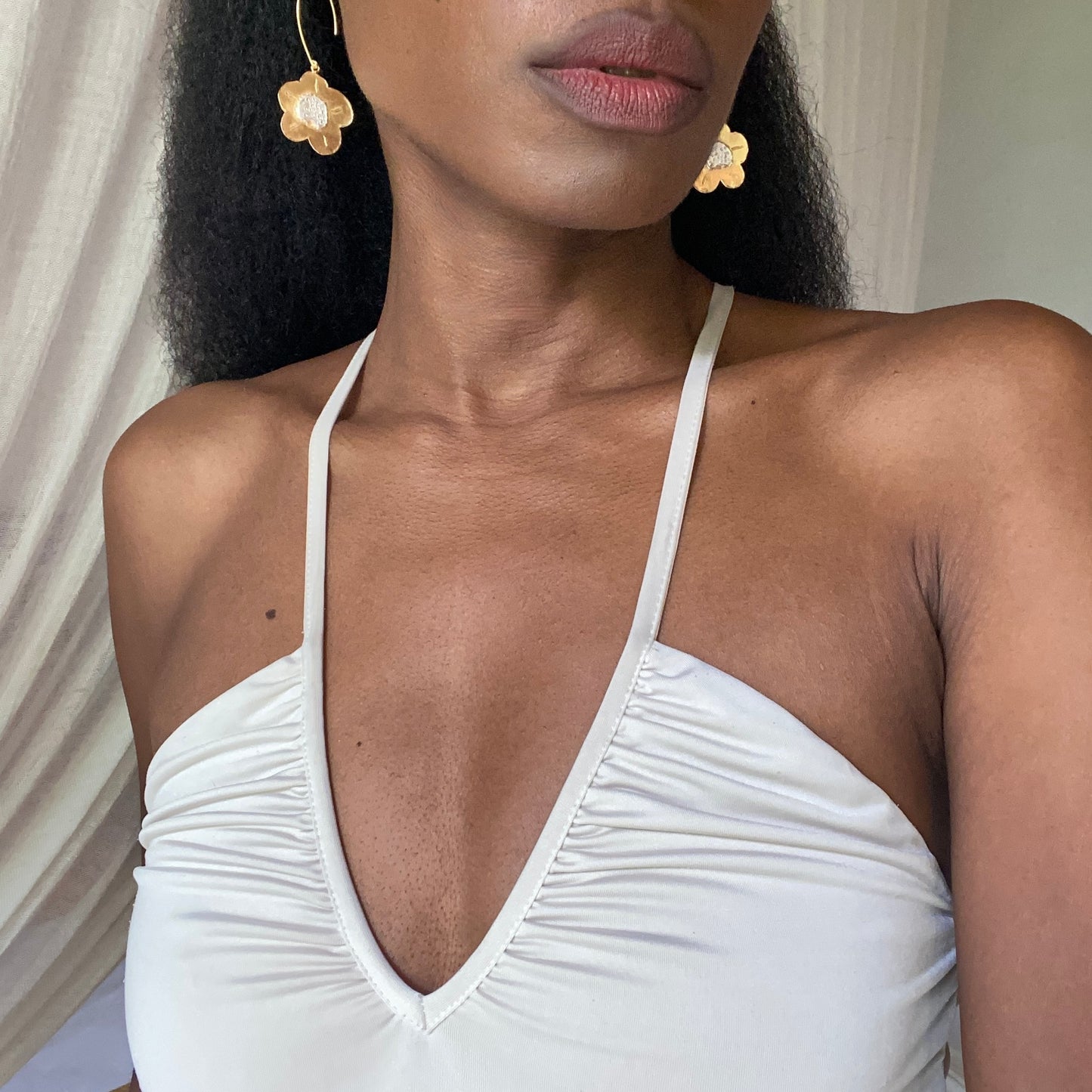 LET LOVE GROW Engraved Earrings