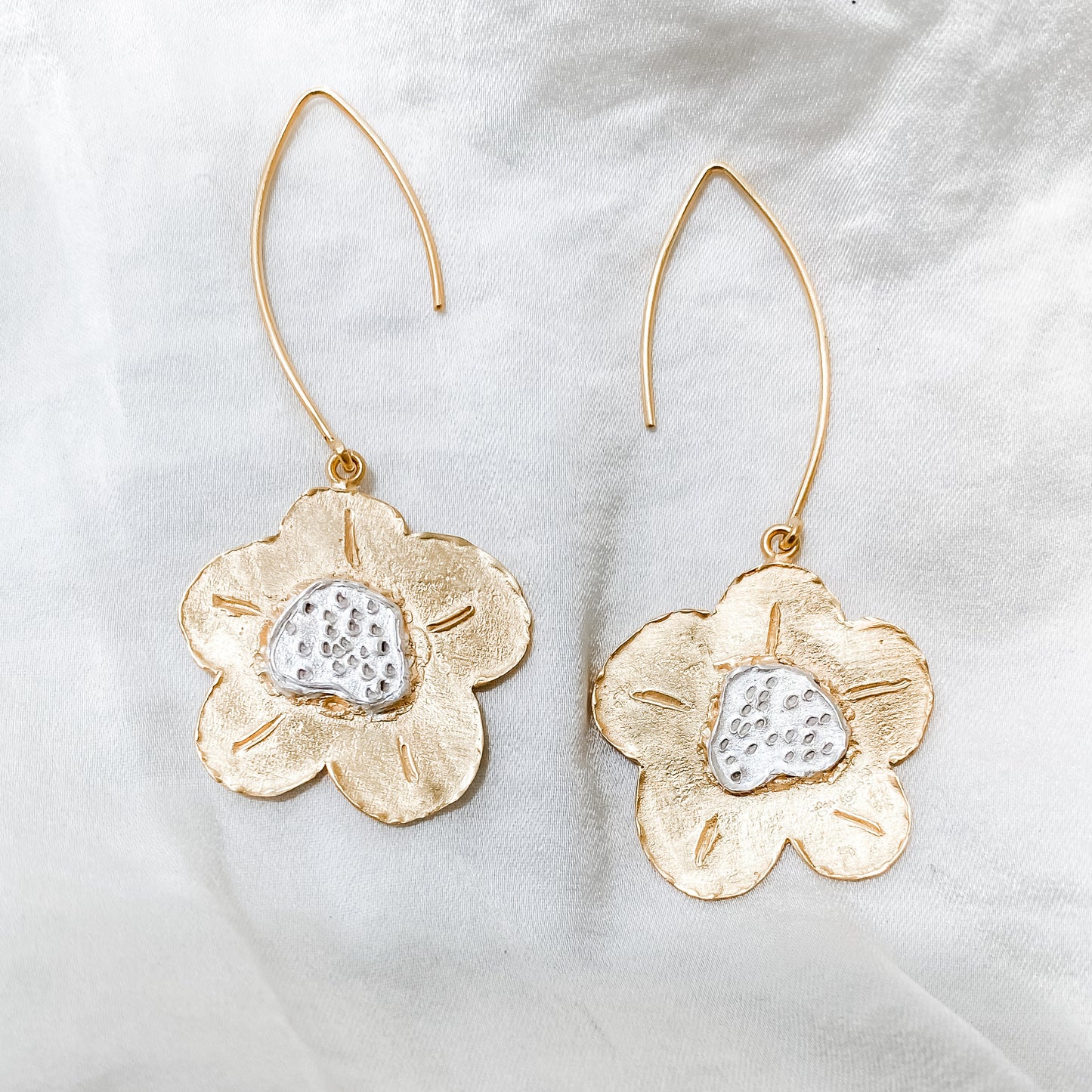 LET LOVE GROW Engraved Earrings