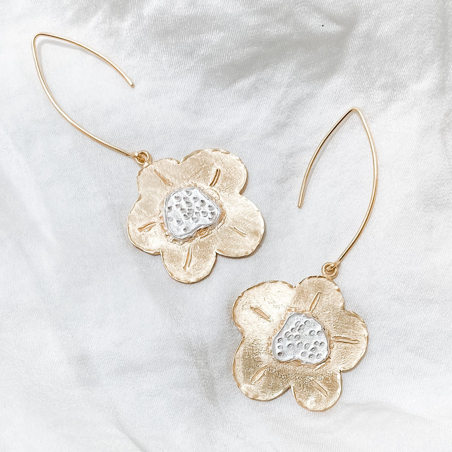 LET LOVE GROW Engraved Earrings