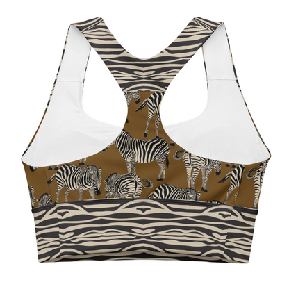 BROWN ZEBRA Sports Bra | WILDwear