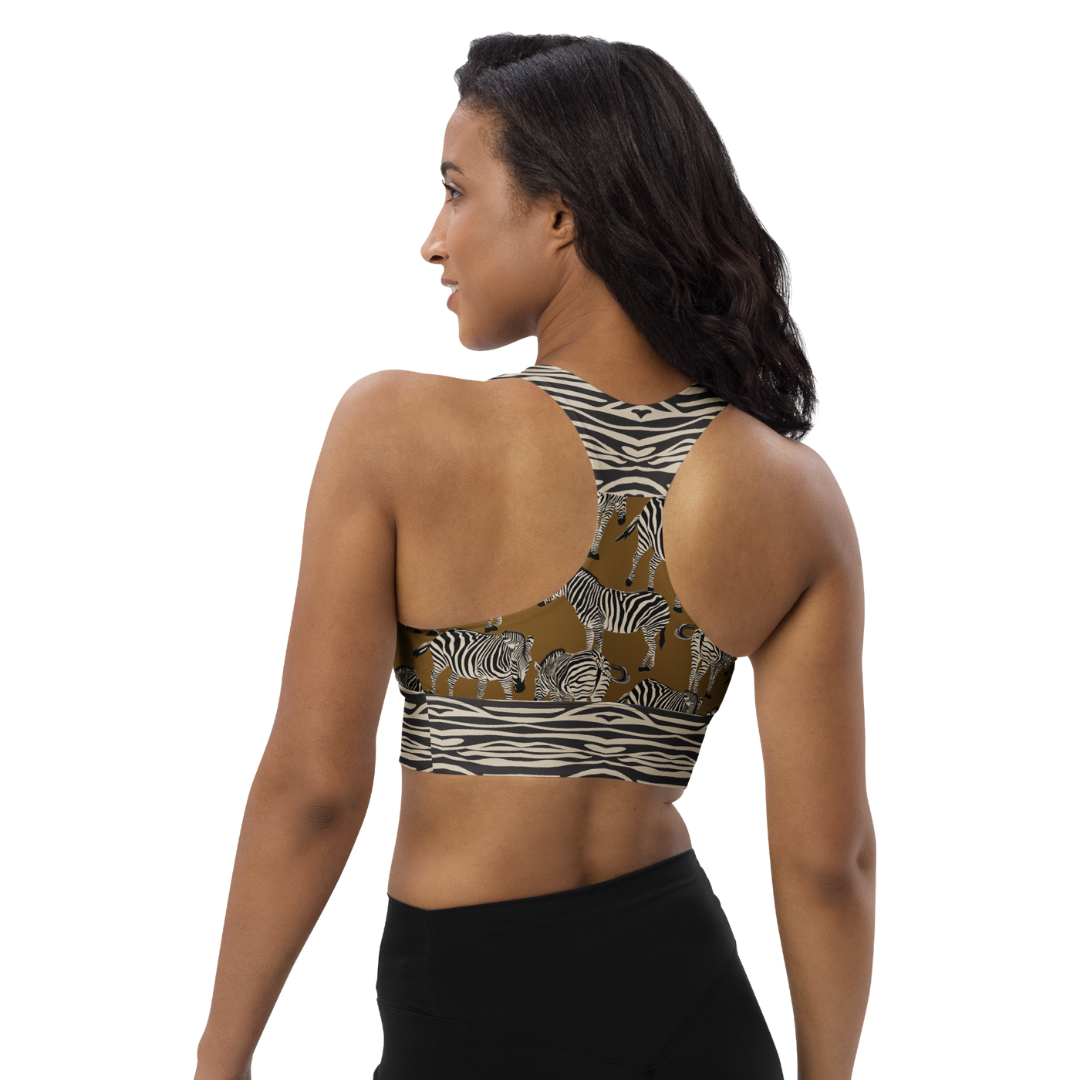 BROWN ZEBRA Sports Bra | WILDwear