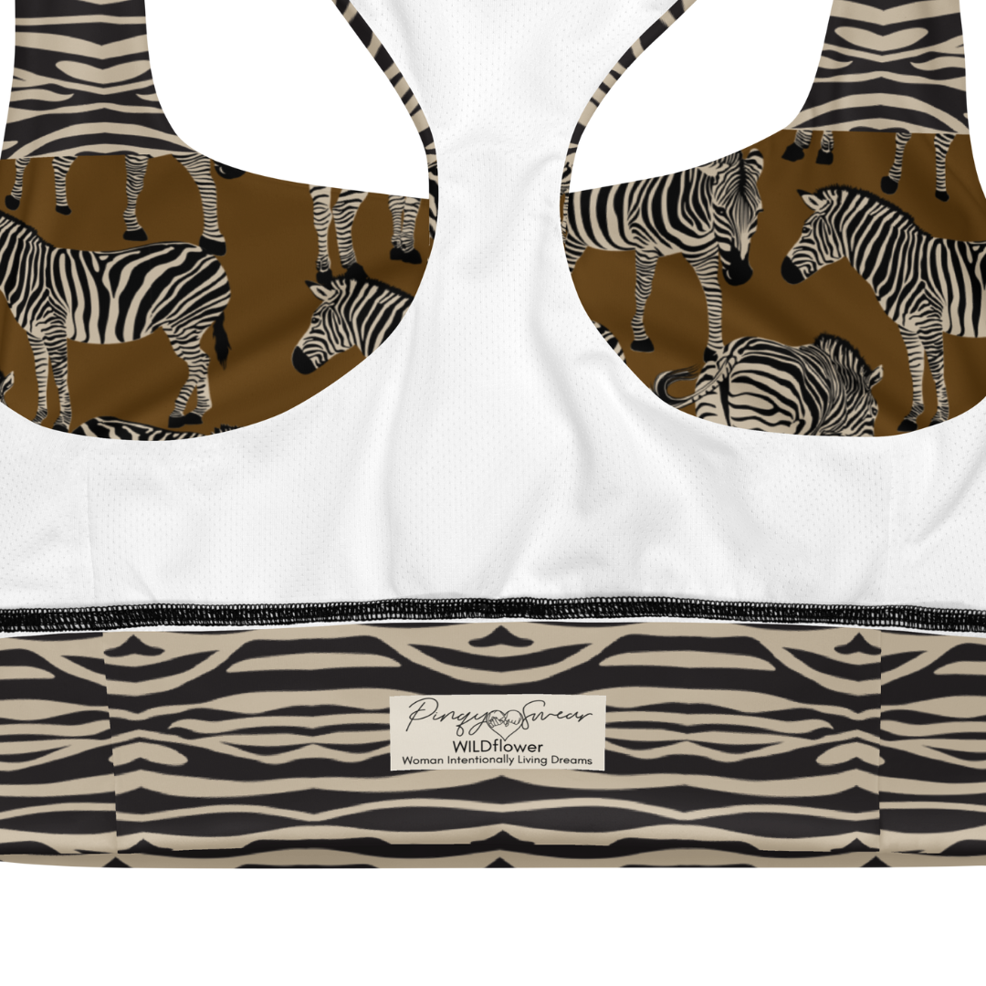 BROWN ZEBRA Sports Bra | WILDwear