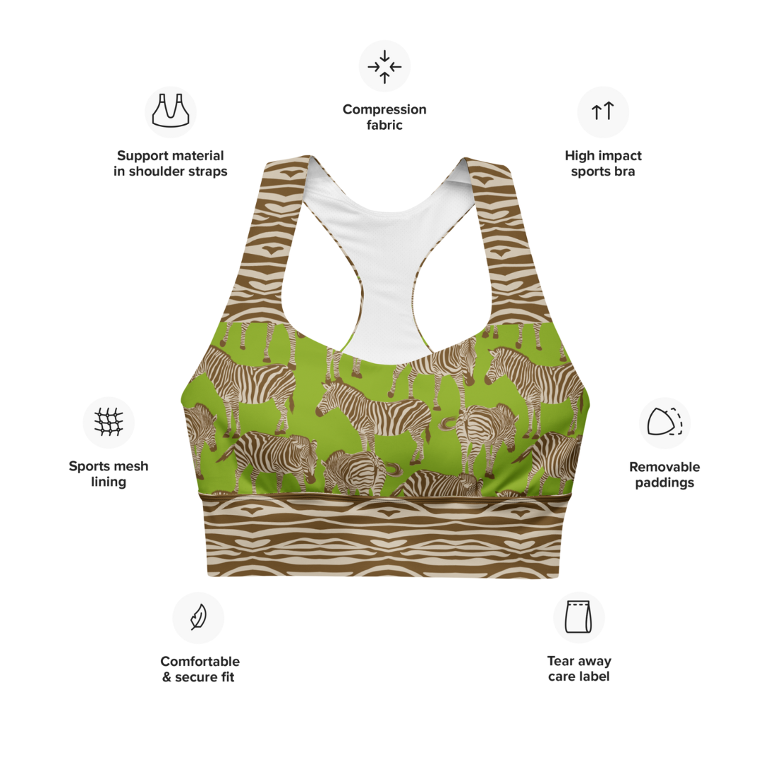 GREEN ZEBRA Sports Bra | WILDwear