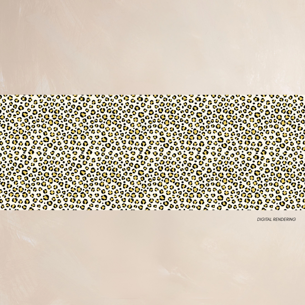 LEOPARD | Qrown Jewel Satin Accent Scarf