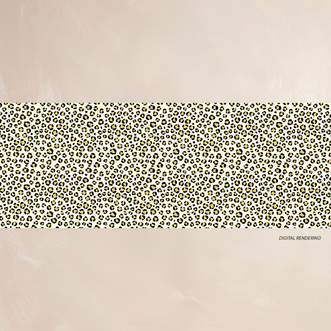 LEOPARD | Qrown Jewel Satin Accent Scarf