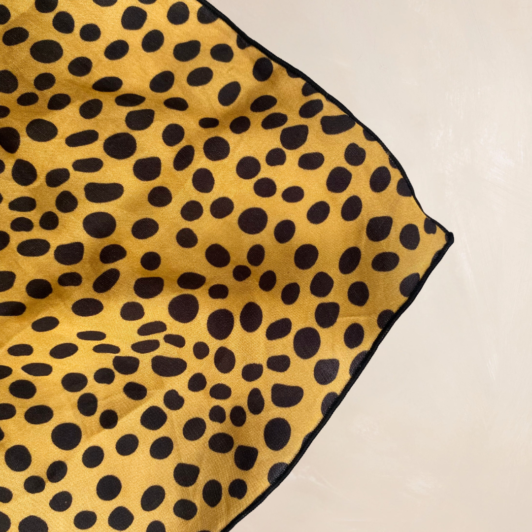 CHEETAH | Qrown Jewel Satin Accent Scarf