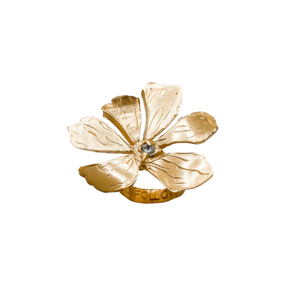 FLOWERS FOLLOW THE SUN Flower Pinky Ring