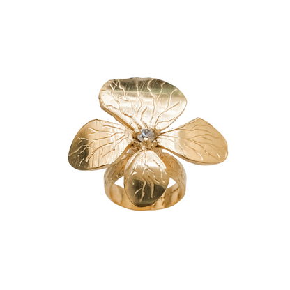 BLOOM BEAUTIFULLY Flower Pinky Ring