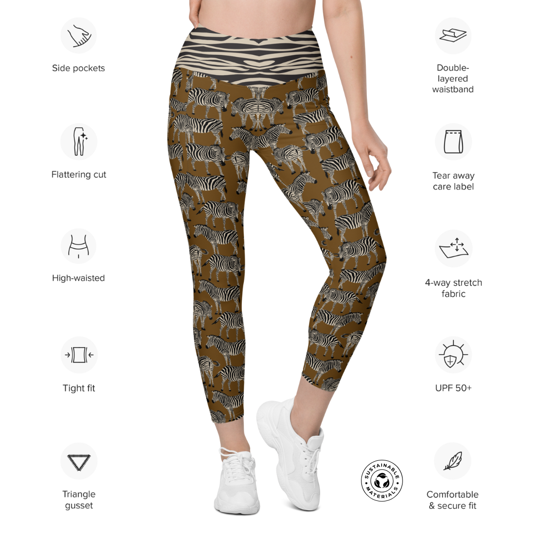BROWN ZEBRA Leggings | WILDwear