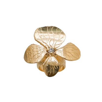 BLOOM BEAUTIFULLY Flower Pinky Ring