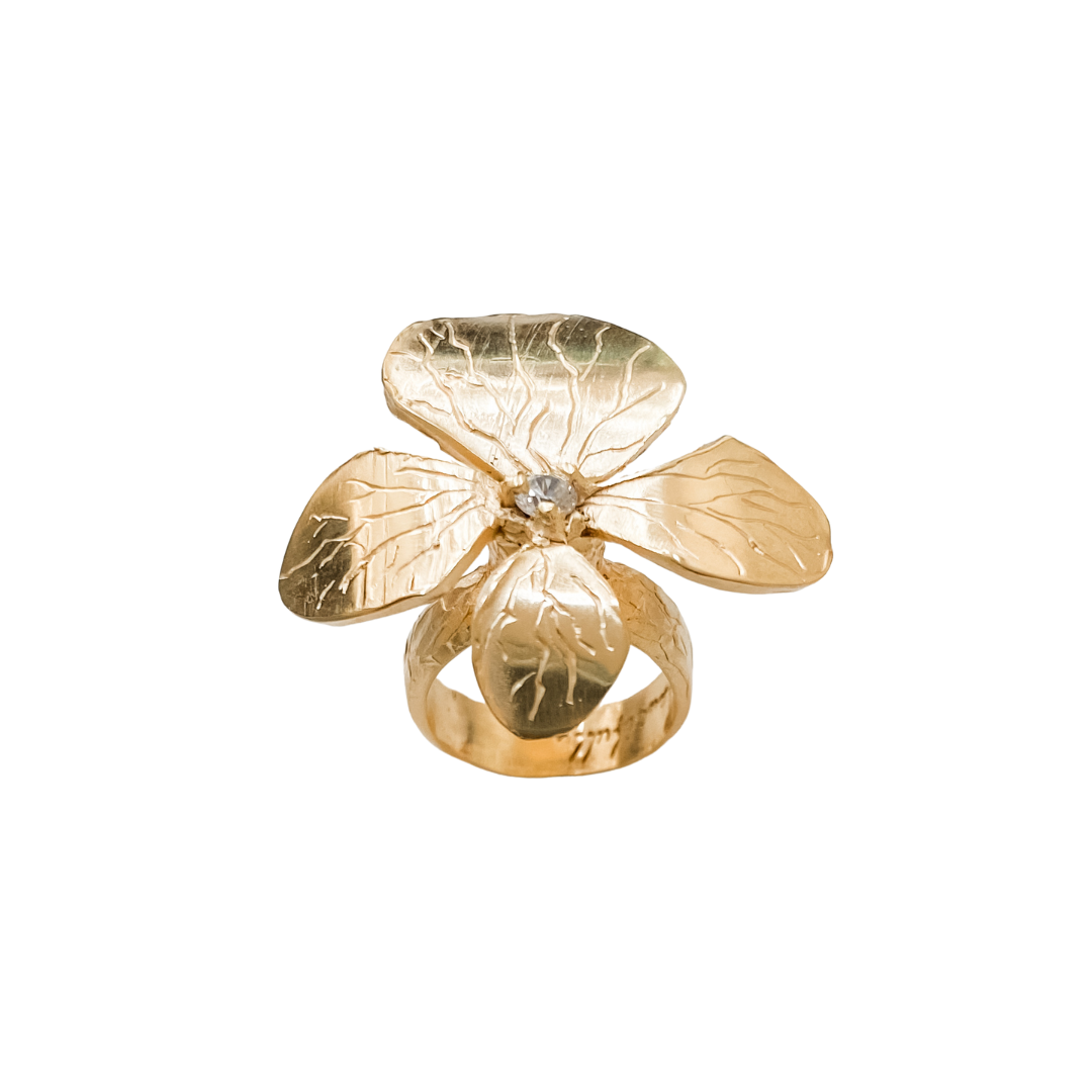 BLOOM BEAUTIFULLY Flower Pinky Ring