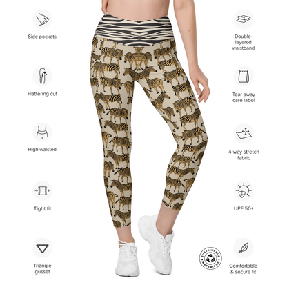 BEIGE ZEBRA Leggings | WILDwear