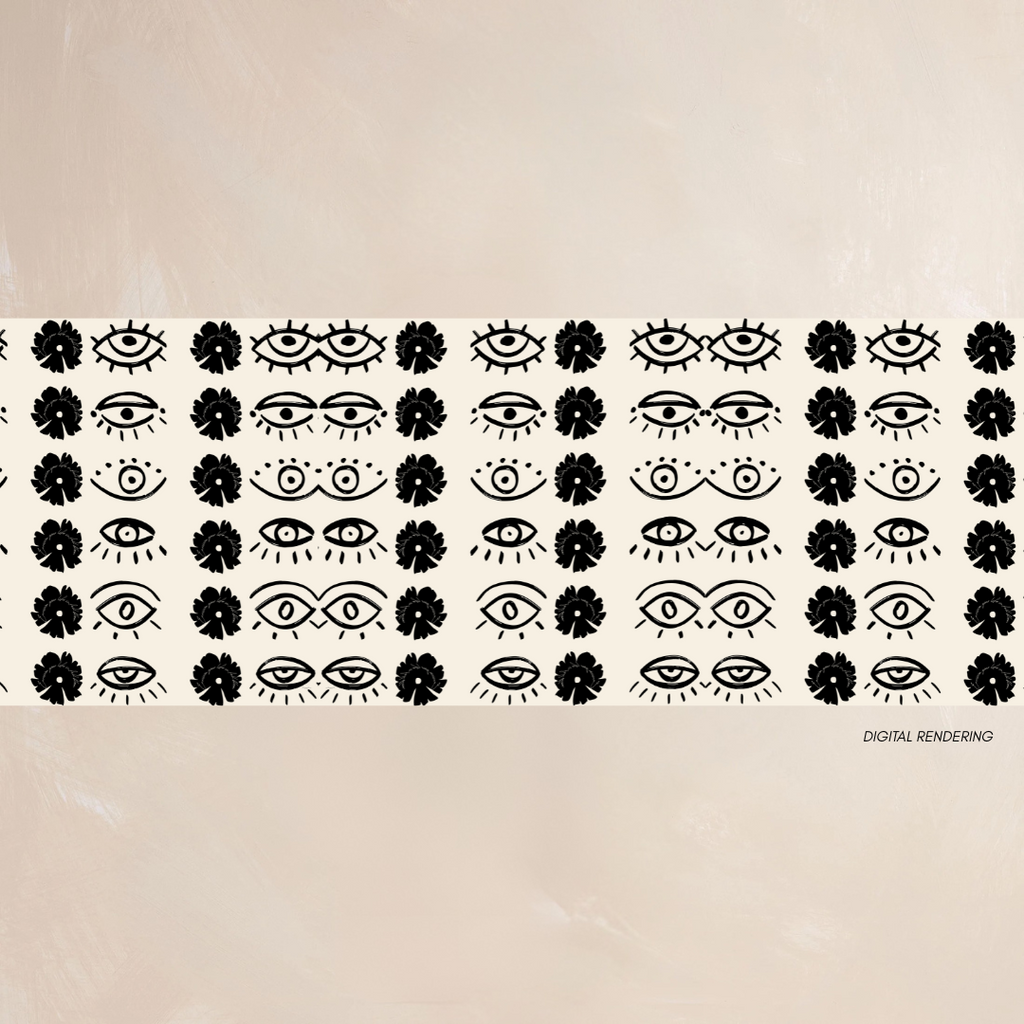 INTUITION (beige) | Qrown Jewel Satin Accent Scarf