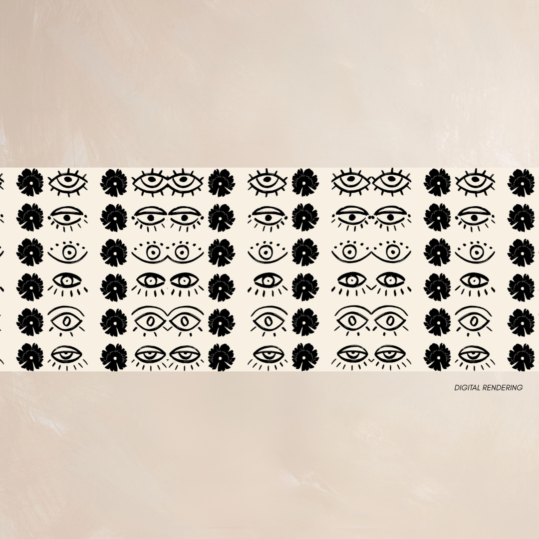 INTUITION (beige) | Qrown Jewel Satin Accent Scarf