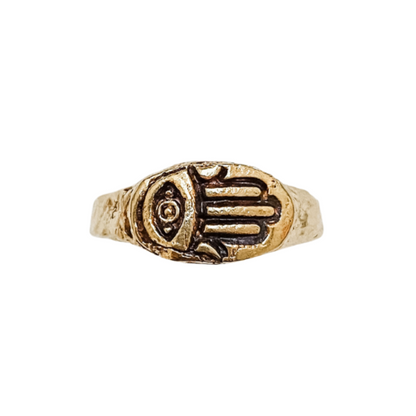 HAMSA SIGNET Pinky Ring