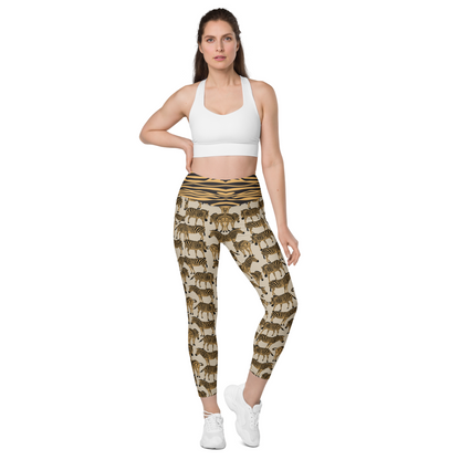 BOLD BEIGE ZEBRA Leggings | WILDwear