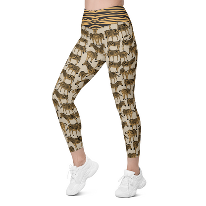 BOLD BEIGE ZEBRA Leggings | WILDwear