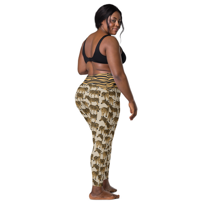 BOLD BEIGE ZEBRA Leggings | WILDwear