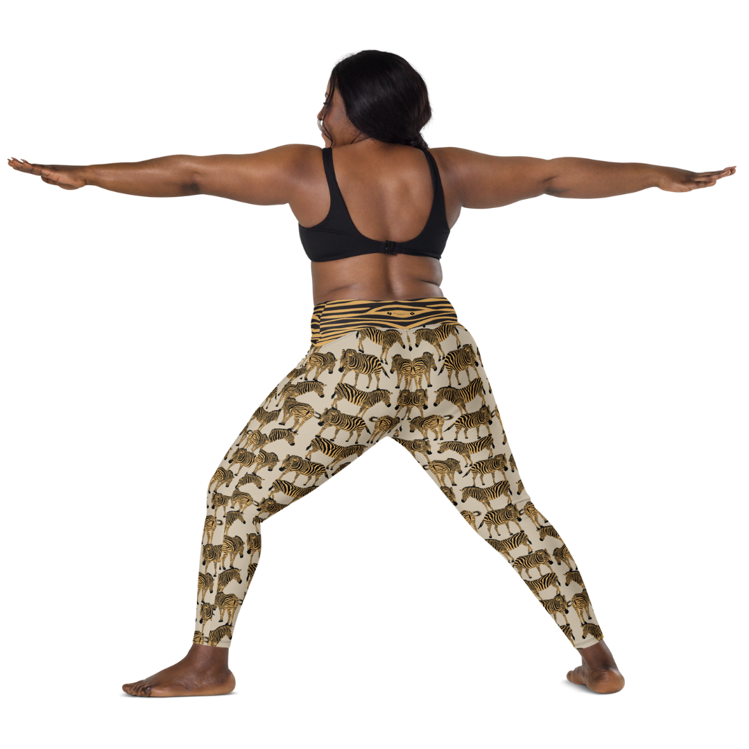 BOLD BEIGE ZEBRA Leggings | WILDwear