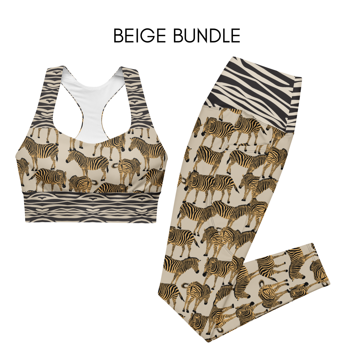 WILDlife: ZEBRA BUNDLE Sports Bra & Leggings