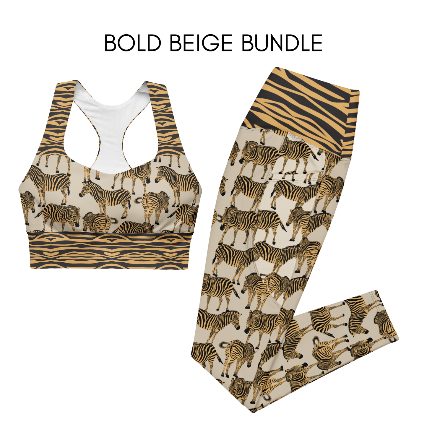WILDlife: ZEBRA BUNDLE Sports Bra & Leggings
