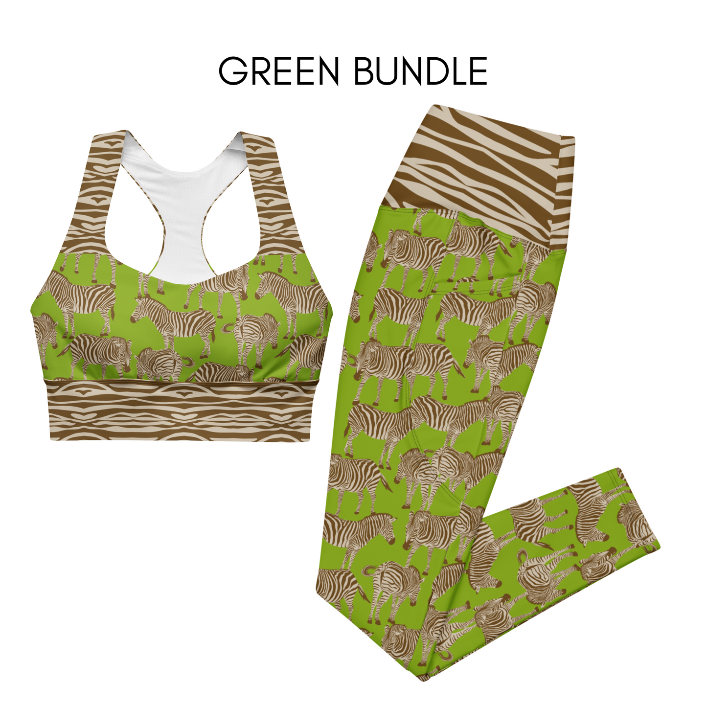 WILDlife: ZEBRA BUNDLE Sports Bra & Leggings
