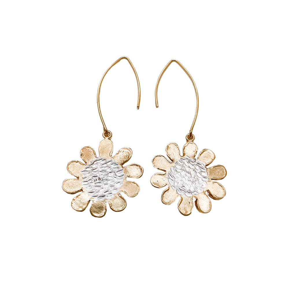 SEEK THE SUN Engraved Earrings