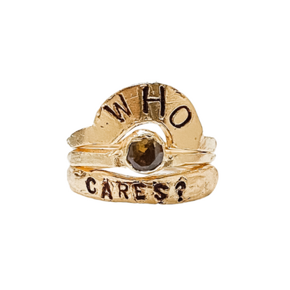 WHO CARES? Crystal Pinky Ring