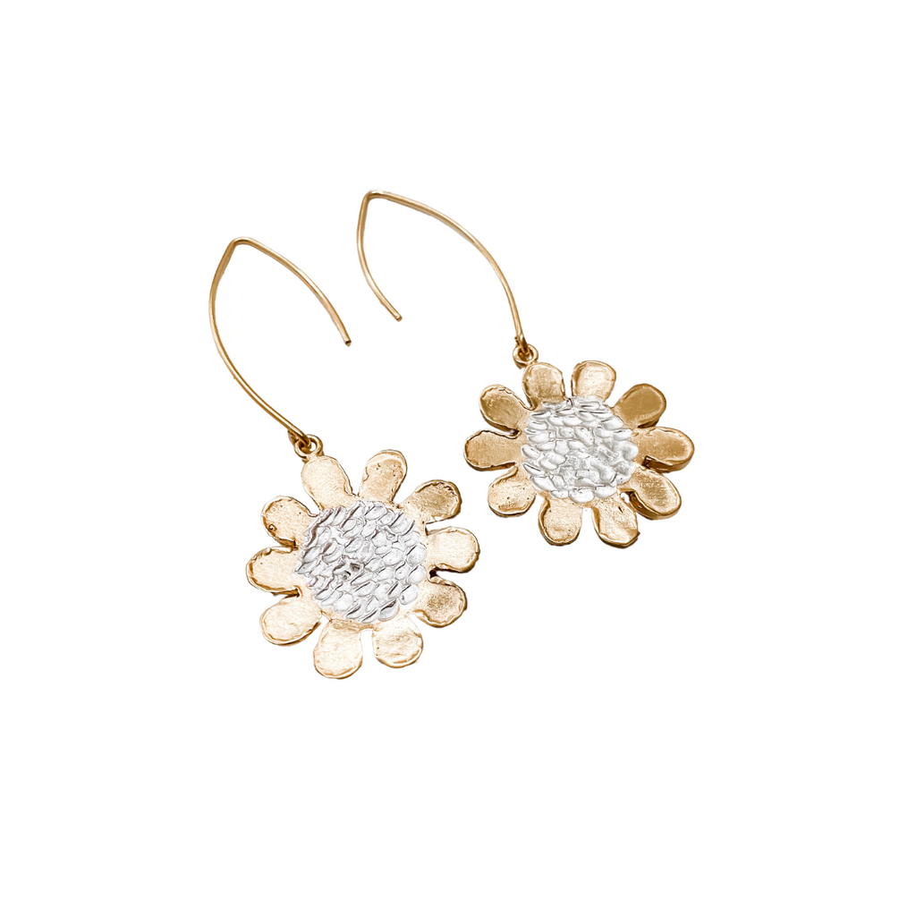 SEEK THE SUN Engraved Earrings