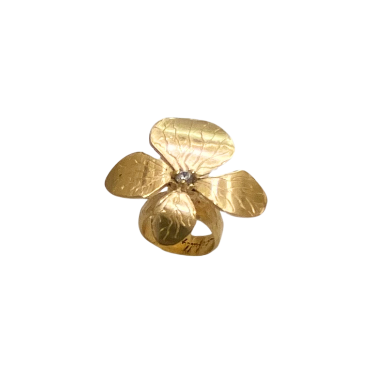 BLOOM BEAUTIFULLY Flower Pinky Ring