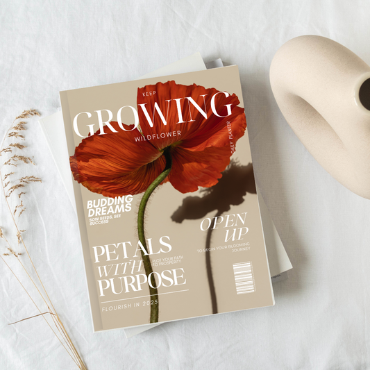 ISSUE 01: KEEP GROWING | Winter 2025 | Paperback Journal-Planner