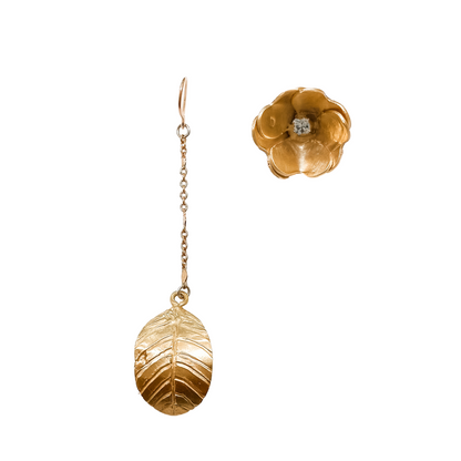 Flower Bud Opposite Earrings