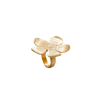 KEEP GROWING Flower Pinky Ring