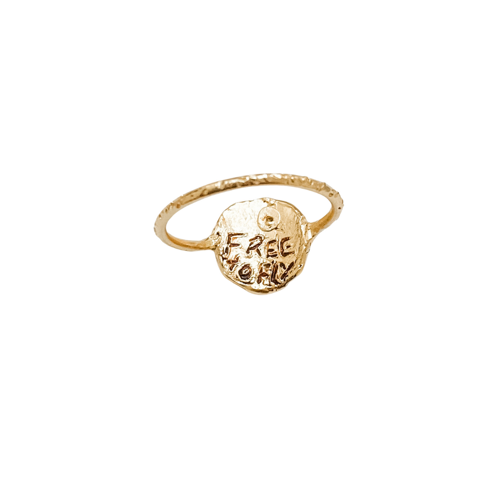 FREE TO FLY Pinky Ring