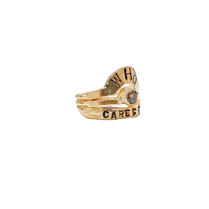 WHO CARES? Crystal Pinky Ring