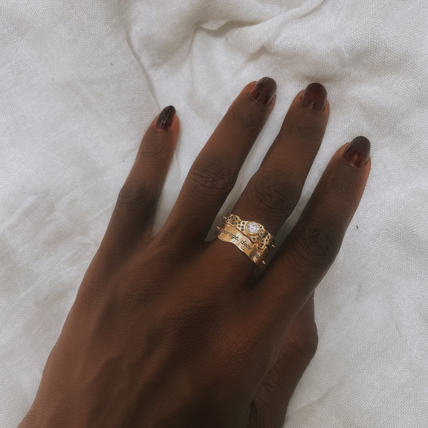 COURAGE DEAR HEART Ring | SayQred