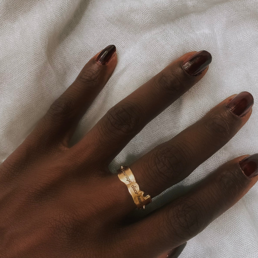 COURAGE DEAR HEART Ring | SayQred