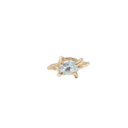 Crystal Waters Aquamarine Pinky Ring