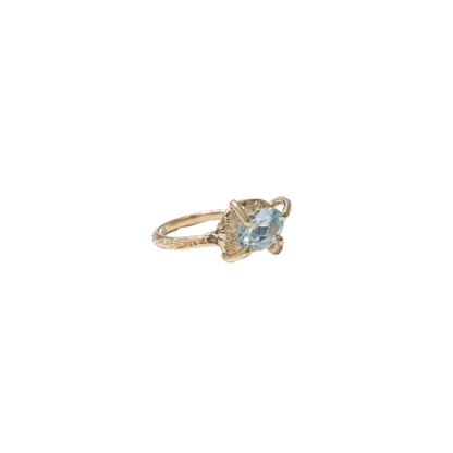 Crystal Waters Aquamarine Pinky Ring