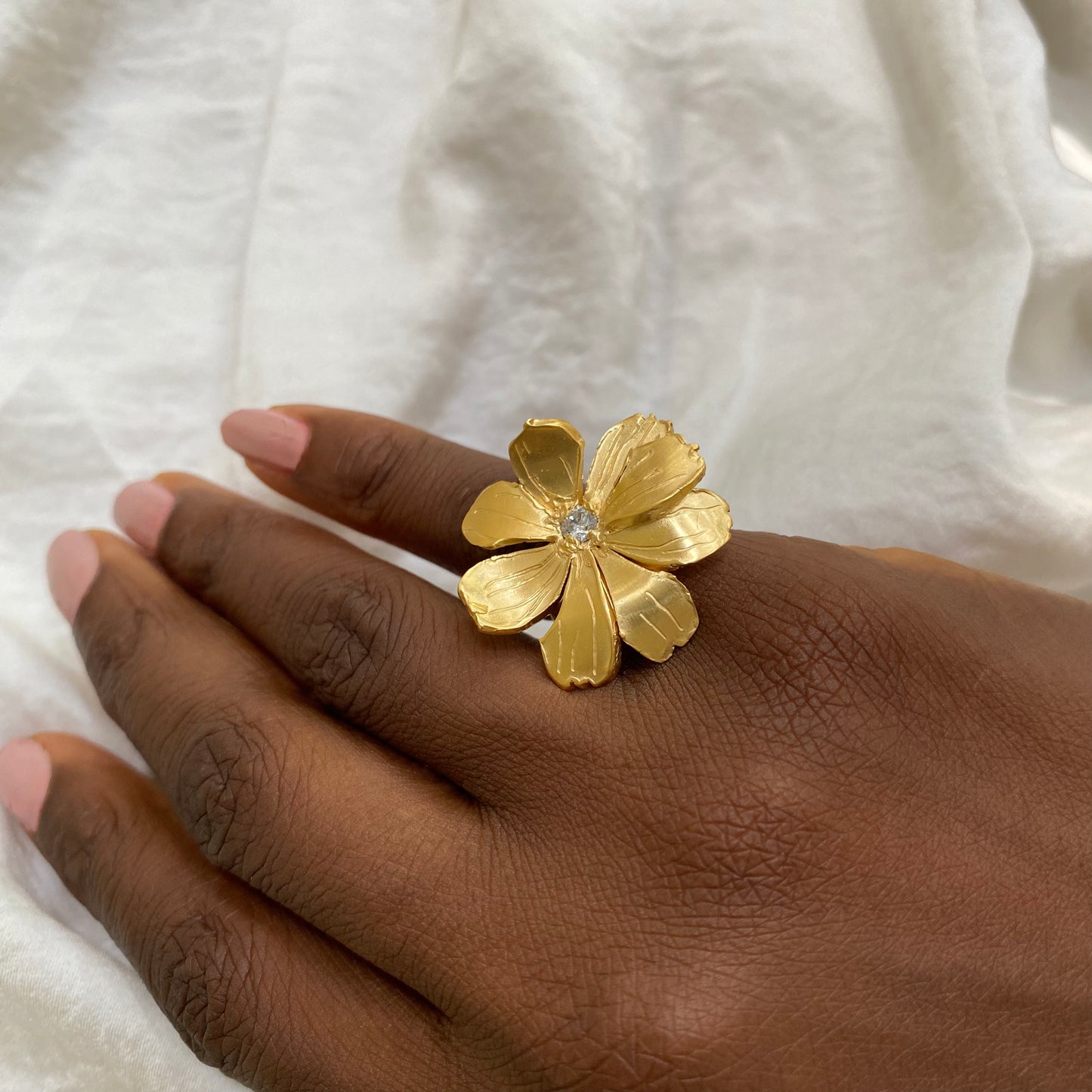 YOU GROW GIRL Flower Pinky Ring