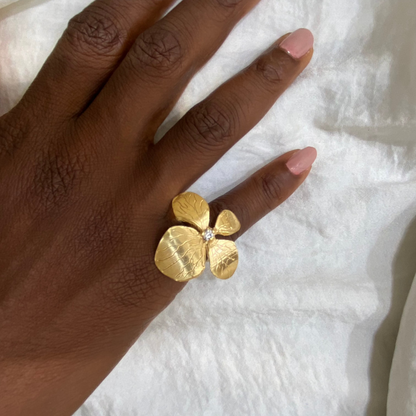 BLOOM BEAUTIFULLY Flower Pinky Ring