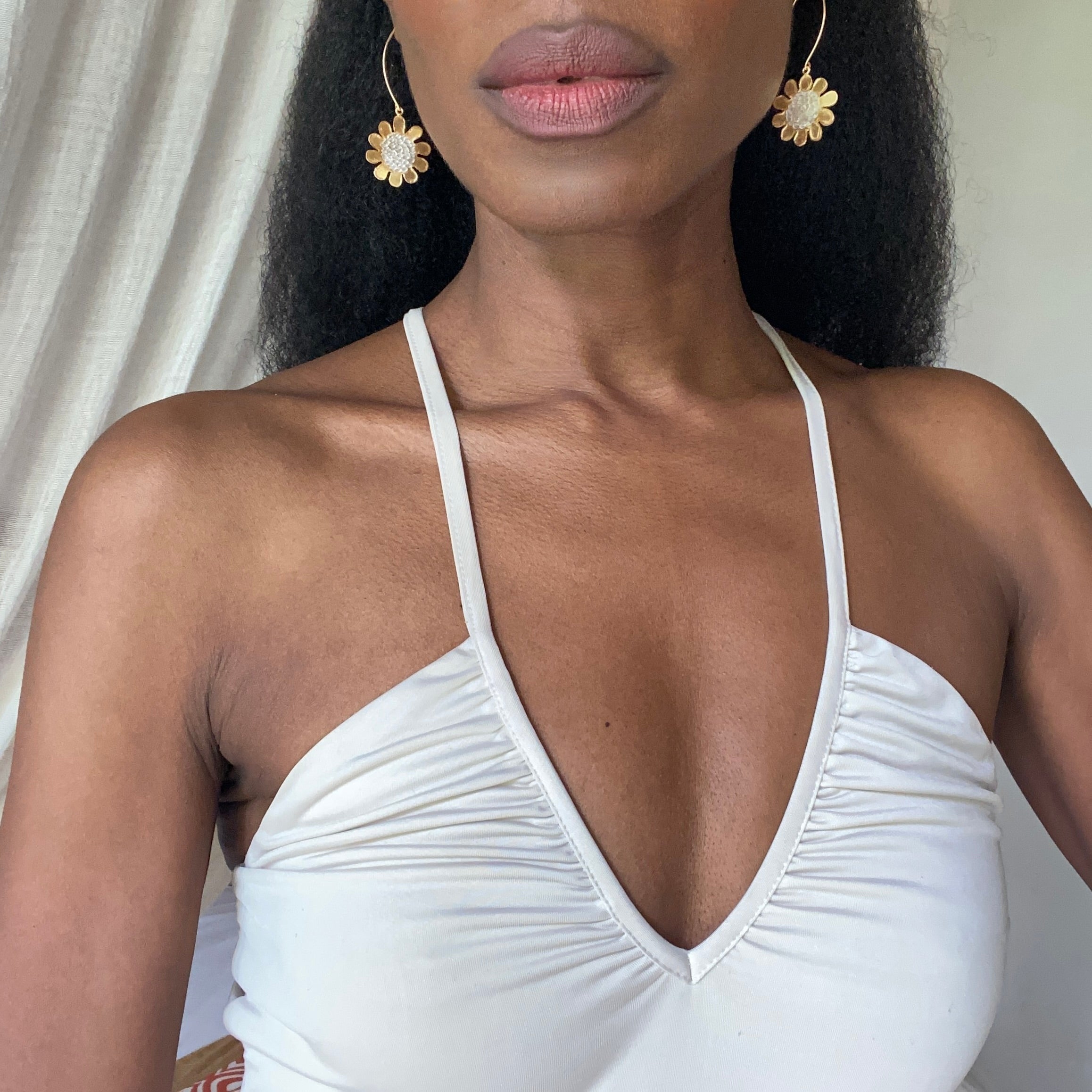 SEEK THE SUN Engraved Earrings