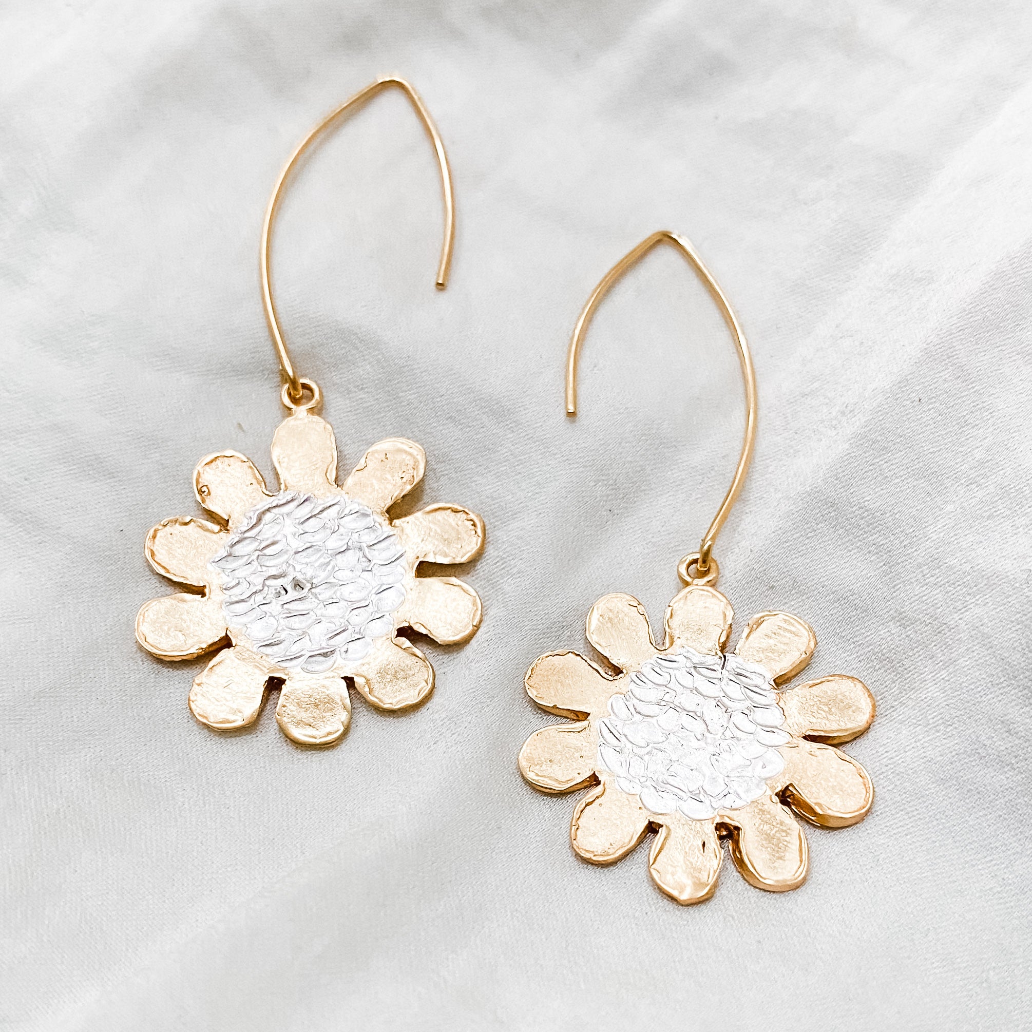 SEEK THE SUN Engraved Earrings